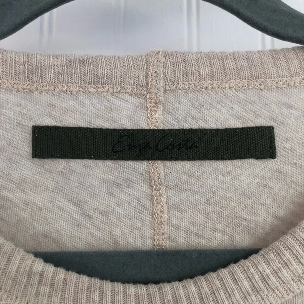 Enza Costa Cashmere Blend Sweater/ Top - Picture 7 of 8